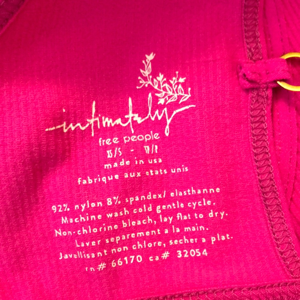 ❗️LAST CHANCE Free People Bralette XS/S PINK - Picture 7 of 7